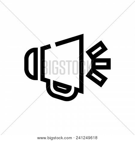 Speaker Vector Icon On White Background. Speaker Modern Icon For Graphic And Web Design. Speaker Ico