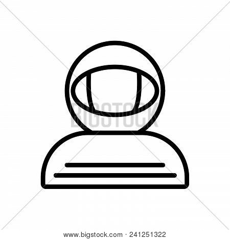 Cosmonaut In Spacesuit, Astronaut Outlined Symbol, Cosmonaut Icon, Cosmonaut Vector Eps, Cosmonaut I