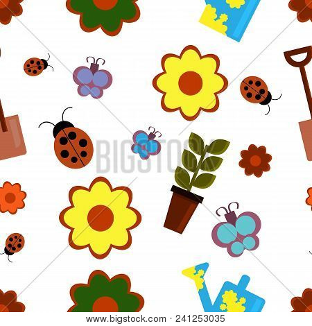 Vector, Seamless Pattern In The Style Of Abstraction. Variety Of Applications.