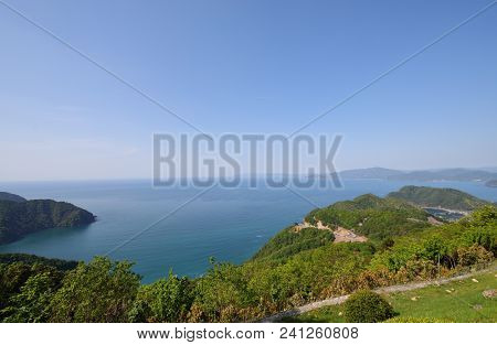 Japan Sea Coastline In Tsuruga Bay Fukui Japan