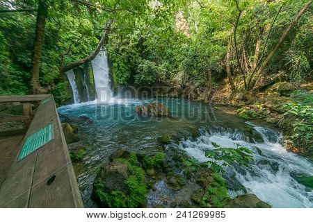 The Banias (banyas) Waterfall In The Hermon Stream (banias) Nature Reserve, Northern Israel