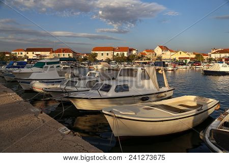 Boat Station In The Village Of Zablace (croatia)