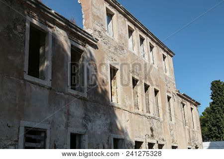 Fragment Of The Wall Of The Destroyed House