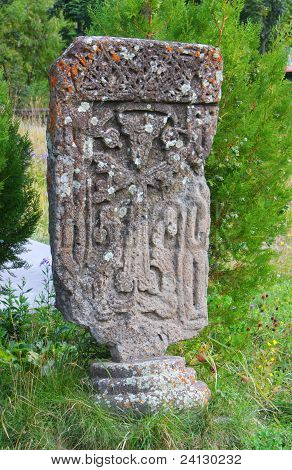 Chatschkar im Kloster, Armenien
