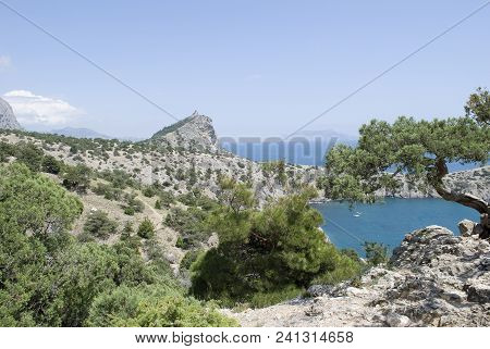 Crimean Mountains Karaul-oba, Cape Kapchik. Black Sea Coast