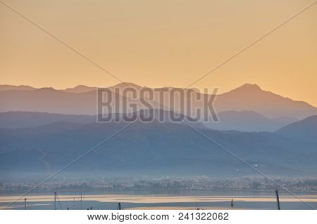 Beautiful Bay And Port Of Fethiye During Sunset, Turkey