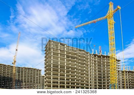 Construction Of New High-rise Multystoried Buildings Photo