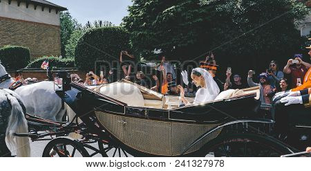 Prince Harry, Duke Of Sussex And Meghan, Duchess Of Sussex Leave Windsor Castle