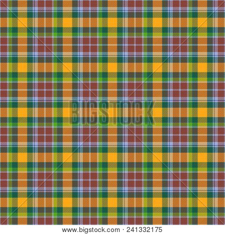 Tartan Brown Ochre Yellow Seamless Wallpaper Pattern
