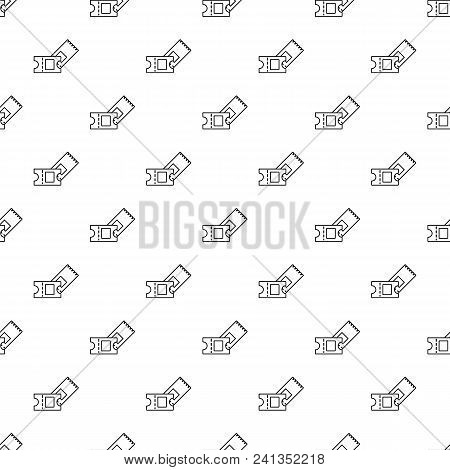 Ice Hockey Ticket Pattern Vector Seamless Repeating For Any Web Design