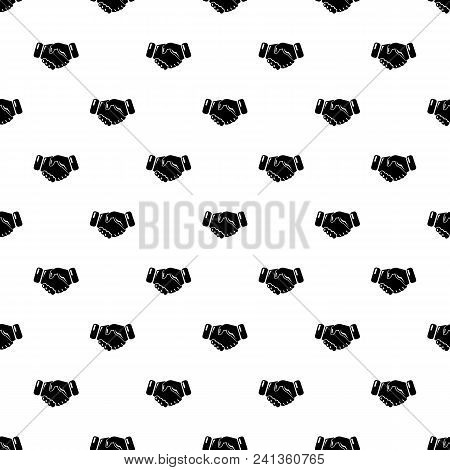 Handshake Ice Hockey Pattern Vector Seamless Repeating For Any Web Design