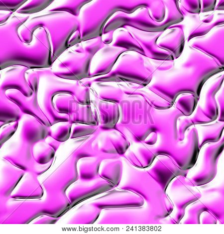 Pink Seamless Abstract Reflective 3d Texture Design Background