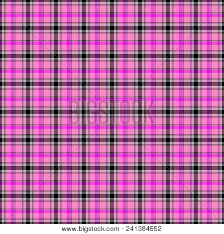 Tartan Pink Seamless Fabric Check Pattern Design Texture