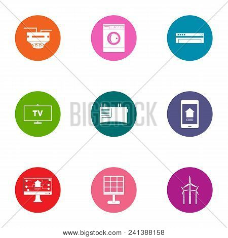 Technological Progressiveness Icons Set. Flat Set Of 9 Technological Progressiveness Vector Icons Fo