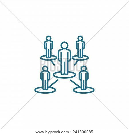 Communicative Problems Line Icon, Vector Illustration. Communicative Problems Linear Concept Sign.