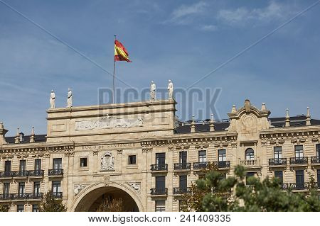 Headquarters Of Banco Santander In Santander, Spain
