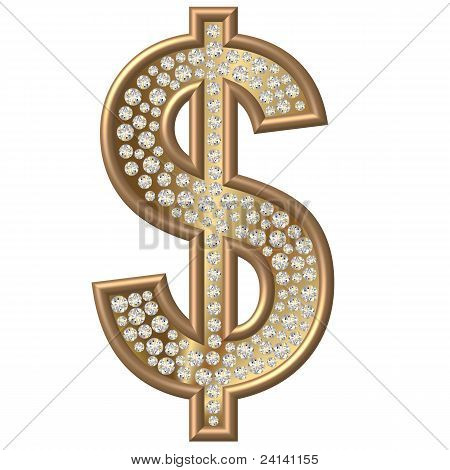 Diamond symboli dollari