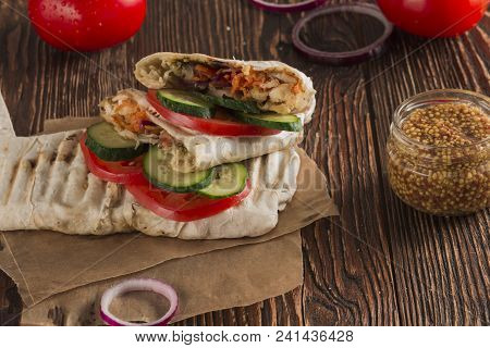 Fast Food. Eastern Food. Shish Kebab, Lyulya-kebab, Shaverma, Pita Gyros, Shawarma. Street Food. Sha
