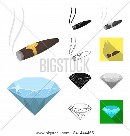 Casino And Gambling Cartoon, Black, Flat, Monochrome, Outline Icons In Set Collection For Design. Ca