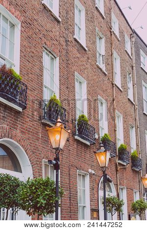 Dublin, Ireland - May 20th, 2018: Dublin City Centre Featuring Georgian Building In Harcourt Street