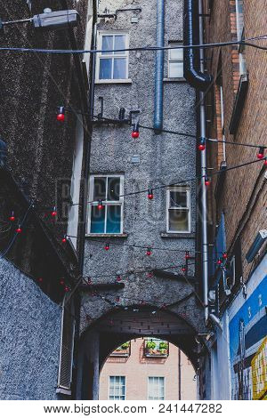 Dublin, Ireland - May 20th, 2018: Small Lanes In Dublin City Centre Near Harcourt Street
