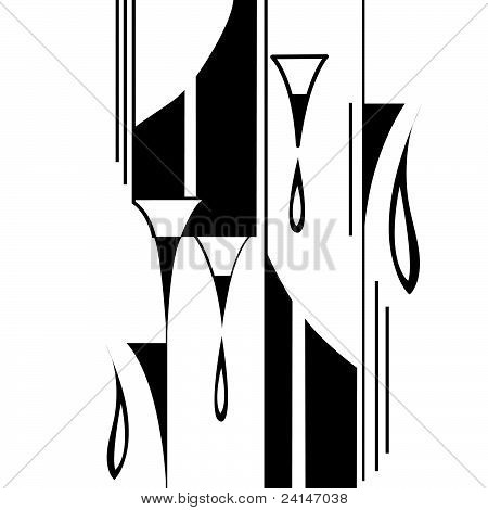 Black decorative pattern