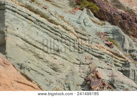 Gran Canaria Volcanic Landscape Los Azulejos Colorful Rocks Effect Of Hydromagmatic Eruptions
