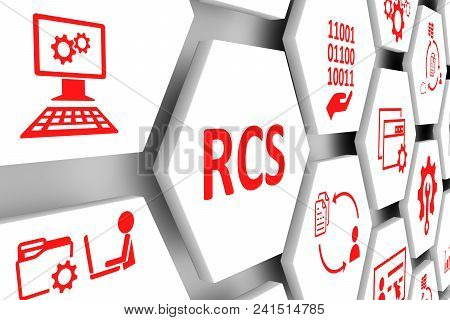 Rcs Concept Cell White Background 3d Illustration