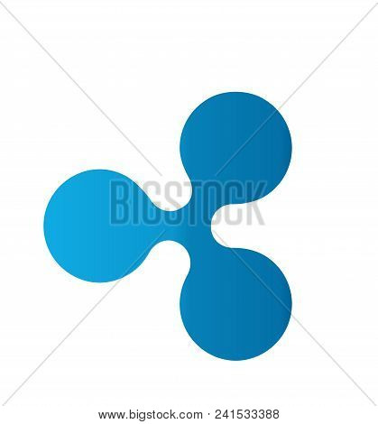 Ripple Crypton Coin Currency Illustration  Blockchain Digital