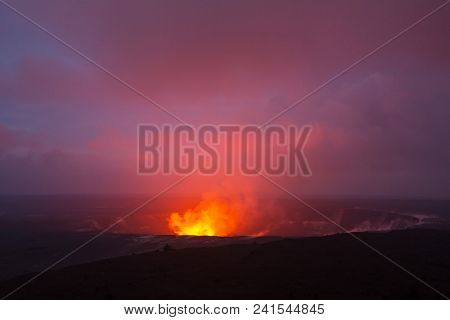 Kilauea Active Volcano on Big Island, Hawaii