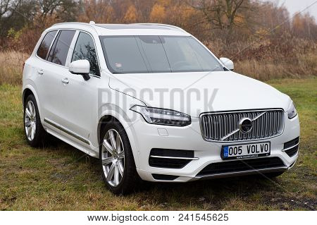 Most, Czech Republic - November 24, 2016: New Volvo Xc 90 In Most, Czech Republic, November 24, 2016
