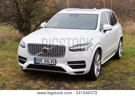 Most, Czech Republic - November 24, 2016: New Volvo Xc 90 In Most, Czech Republic, November 24, 2016