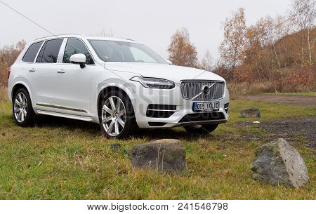 Most, Czech Republic - November 24, 2016: New Volvo Xc 90 In Most, Czech Republic, November 24, 2016