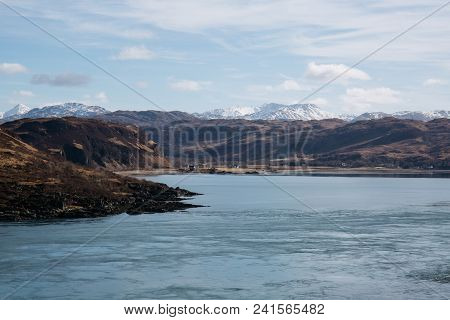 View Of Mountains Over Kyle Rhea From Kyle Rhea Otter Hide Trail, Isle Of Skye, Scotland.