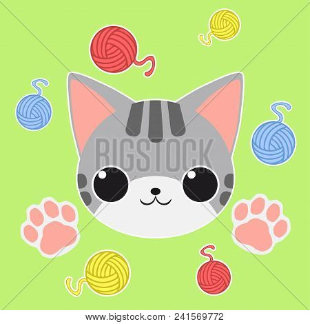 Cartoon Kitty Head