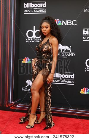 LAS VEGAS - MAY 20:  Normani Kordei at the 2018 Billboard Music Awards at MGM Grand Garden Arena on May 20, 2018 in Las Vegas, NV