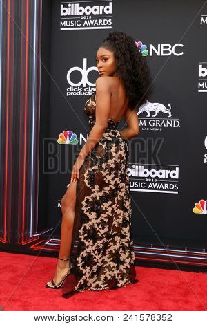 LAS VEGAS - MAY 20:  Normani Kordei at the 2018 Billboard Music Awards at MGM Grand Garden Arena on May 20, 2018 in Las Vegas, NV