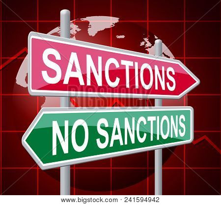 Sanctions Or No Against North Korea 3D Illustration