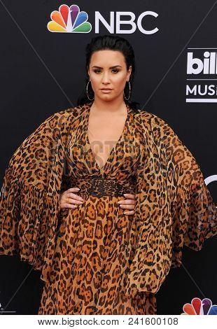 Demi Lovato at the 2018 Billboard Music Awards held at the MGM Grand Garden Arena in Las Vegas, USA on May 20, 2018.