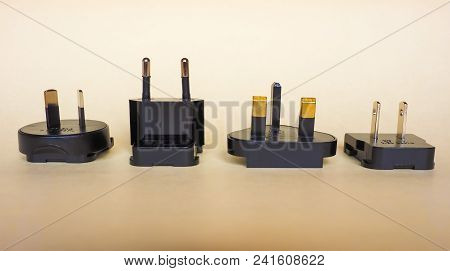 American, European, British And Australian Electrical Plugs