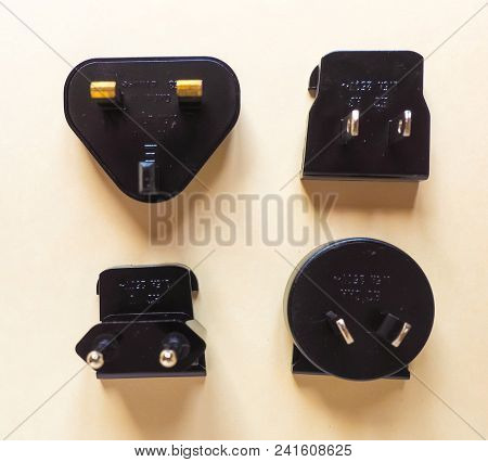 American, European, British And Australian Electrical Plugs