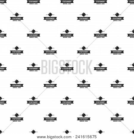 Stationery Pattern Vector Seamless Repeat For Any Web Design