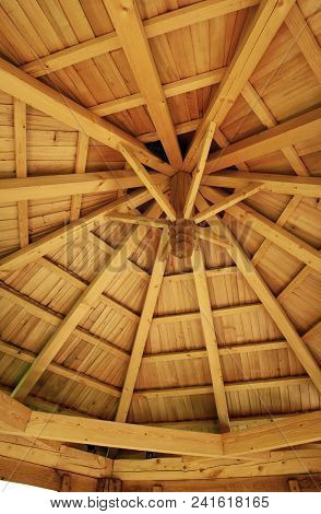 New Wooden Shake Roof, View From Iside