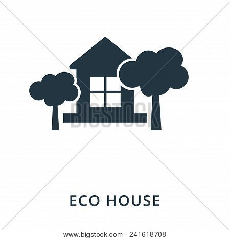 Eco House Icon. Flat Style Icon Design. Ui. Illustration Of Eco House Icon. Pictogram Isolated On Wh