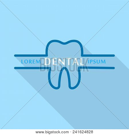 Dental Company Logo Icon. Flat Illustration Of Dental Company Vector Logo Icon For Web Design