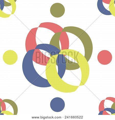 Seamless Pattern On Abstract Theme. Can Use As A Background For Any Materials, Sites And Packages. V