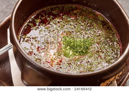 Litouwse Borsjt (Wit-Russische nationale food)