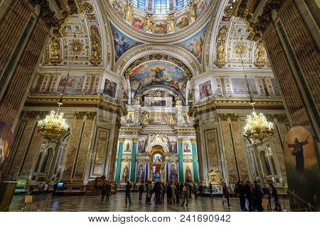 Interior Of Saint Isaac Cathedral