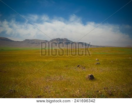 Panorama View To Atlas Mountains And Valley In Morocco