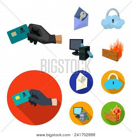 System, Internet, Connection, Code .hackers And Hacking Set Collection Icons In Cartoon, Flat Style 